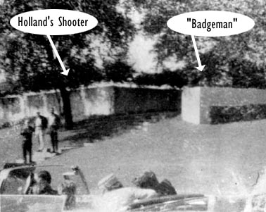 Holland shooter and Badgeman positions compared