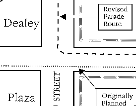 Supposed changed parade route