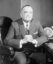 J. Edgar Hoover, photographed circa 1953